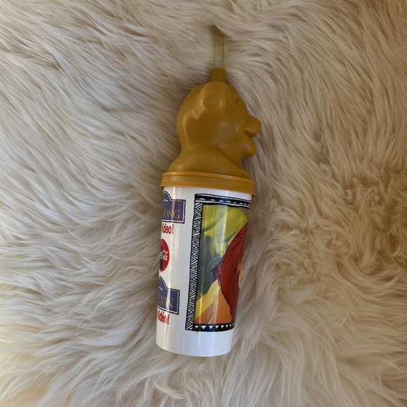 LION KING Coca Cola Simba Nala Scar Cup Tumbler Vintage Walt Disney 90s Lot of 2 - Picture 6 of 16